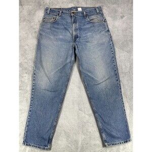 Vintage Levis 545 Jeans Mens 38X30 Blue Denim Loose Pocket Zip Fly